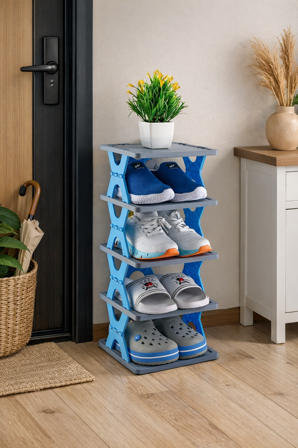 Smart Foldable Shoes Tier Shoe Rack